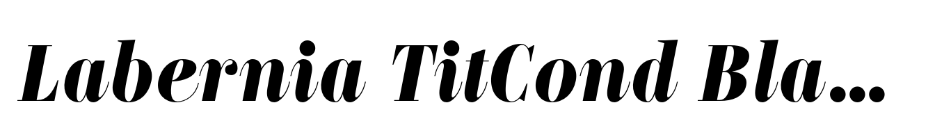 Labernia TitCond Black Italic